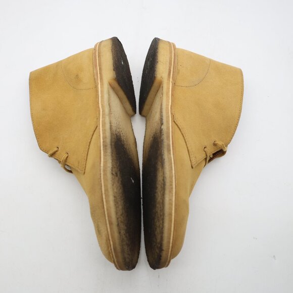 Clarks Originals Desert Chukka Boots Men's Size 9.5 M Tan Suede Crepe Sole - Picture 8 of 12